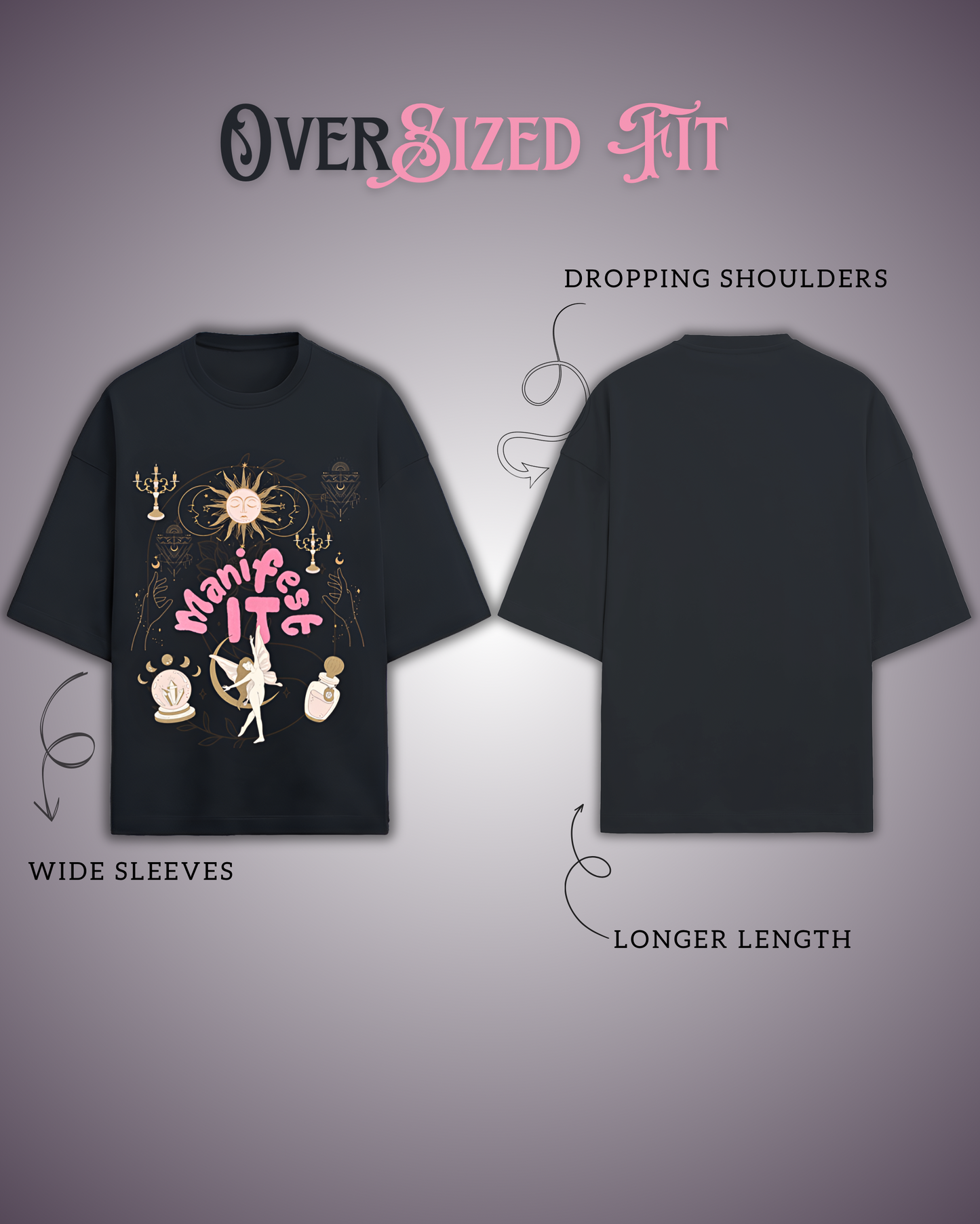 Eden and Seraph Manifest It Oversized T-Shirt