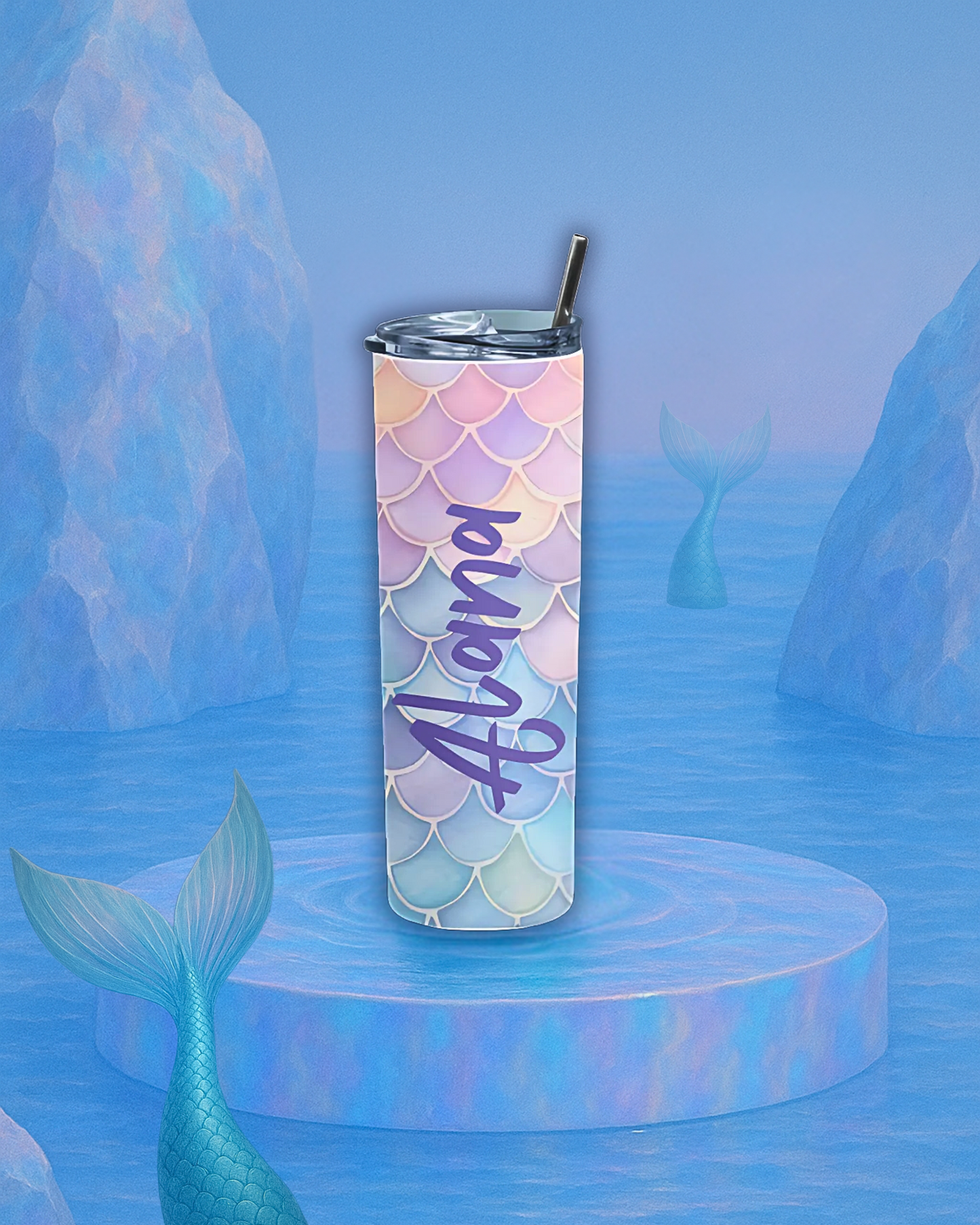 Build Your Own Tumbler - Customized Stainless Steel Insulated Drinkware with Splash-Proof Lid and Metal Straw