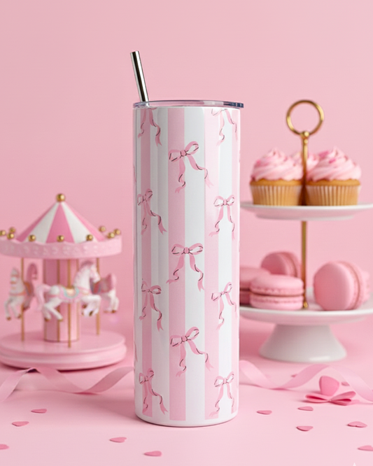 Eden & Seraph Stainless Steel Double Walled Insulated Tumbler with Splash Proof Lid & Metal Straw