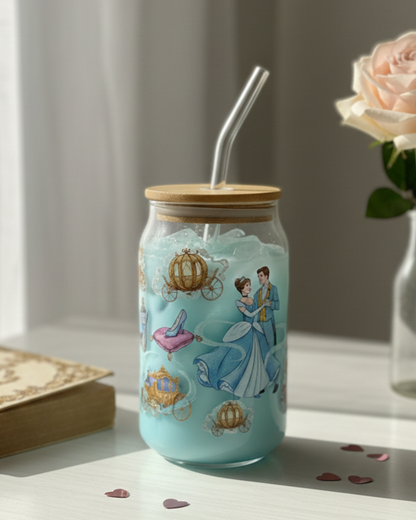 Isn’t It Charming - Glass Tumbler with Straw and Lid