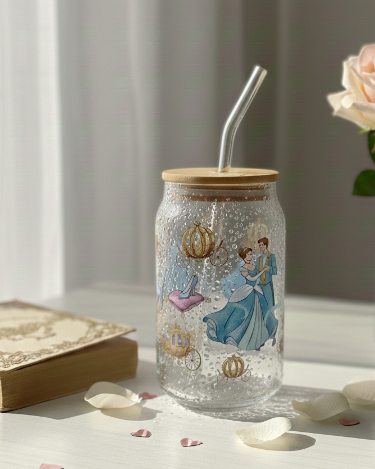 Isn’t It Charming - Glass Tumbler with Straw and Lid