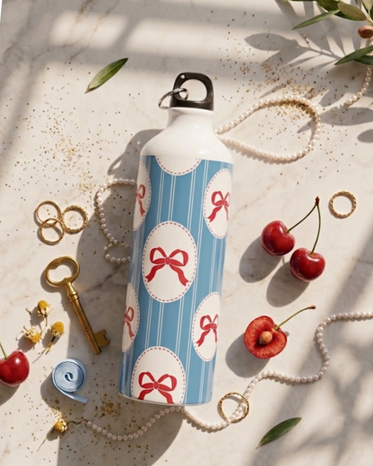 Stripe Me Pretty Sipper with Clip Cap