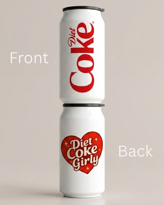 Diet Coke Can Style Drinkware with Lid
