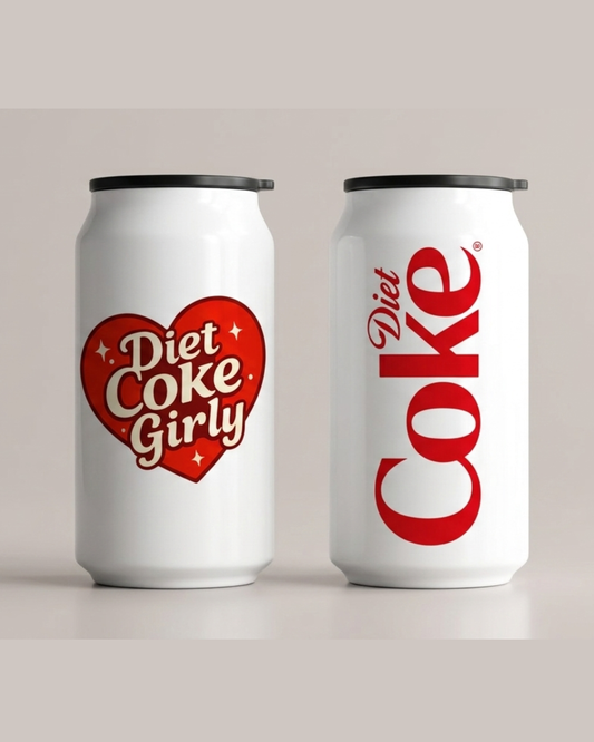 Diet Coke Can Style Drinkware with Lid