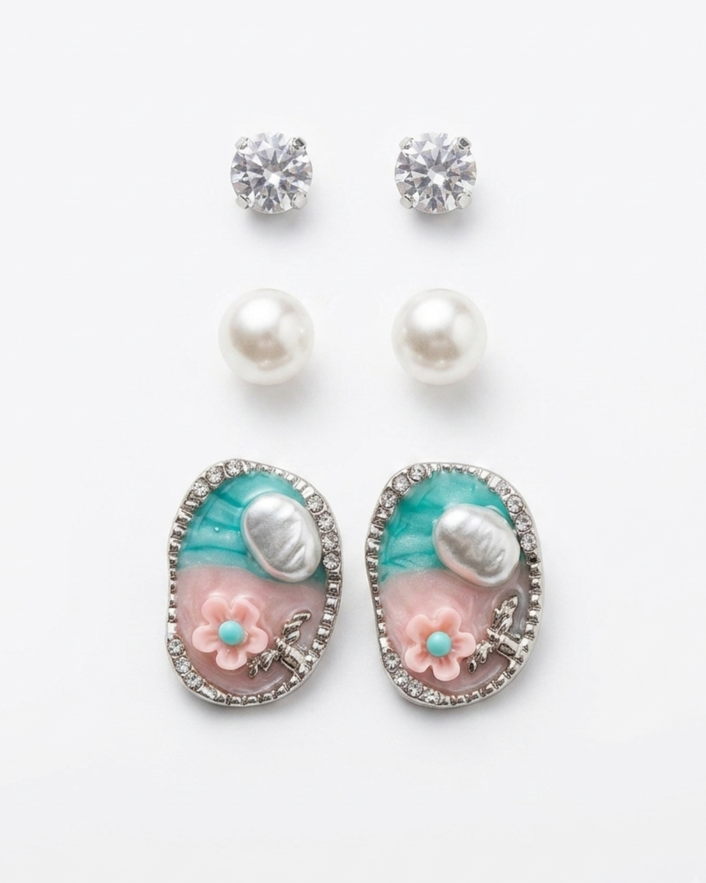 Mermaid Tail Earrings (Pack of 3)