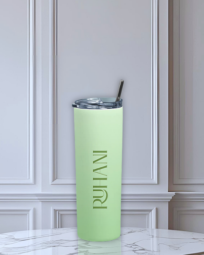Build Your Own Tumbler - Customized Stainless Steel Insulated Drinkware with Splash-Proof Lid and Metal Straw