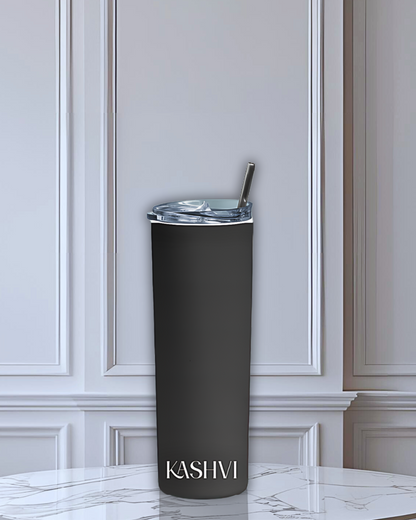 Build Your Own Tumbler - Customized Stainless Steel Insulated Drinkware with Splash-Proof Lid and Metal Straw