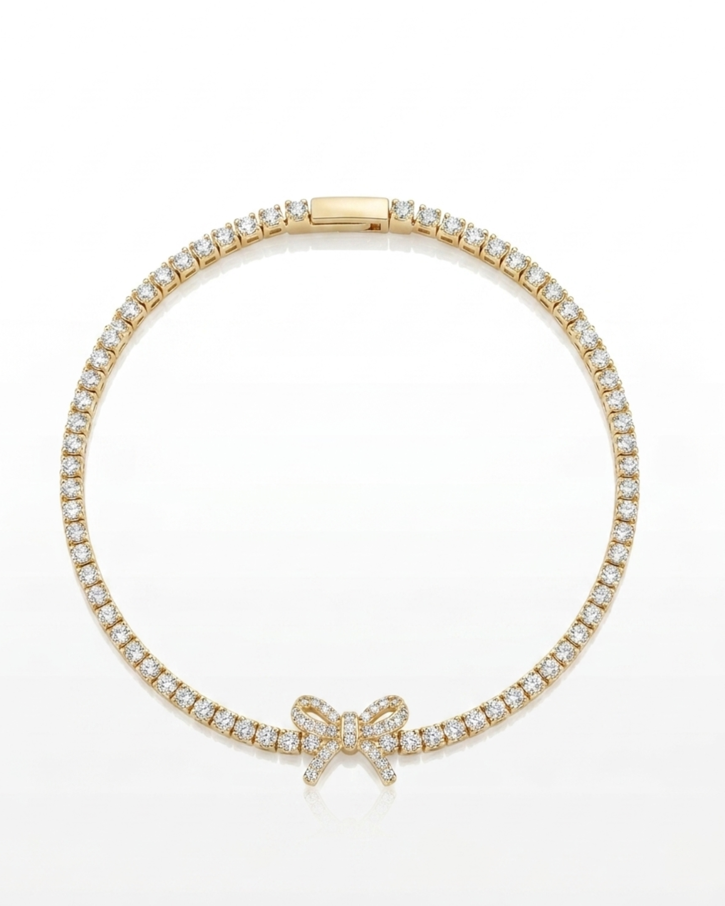 Bow Tennis Bracelet (Adjustable)