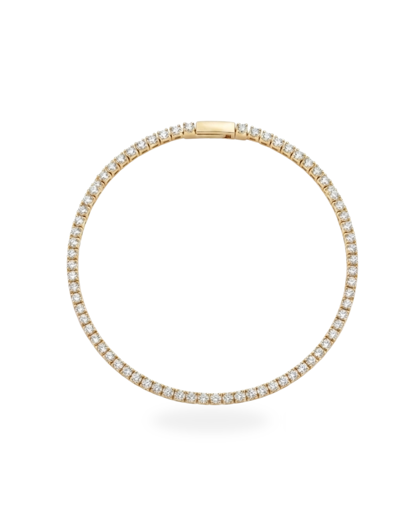 Classic Gold Plated Stainless Steel Adjustable Tennis Bracelet